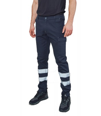 Ελαστικό Παντελόνι Εργασίας με Ανακλαστικές Ταινίες 