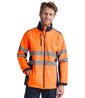 Softshell Μπουφάν Εργασίας Υψηλής Ορατότητας ANTARES – 3 Στρώσεων